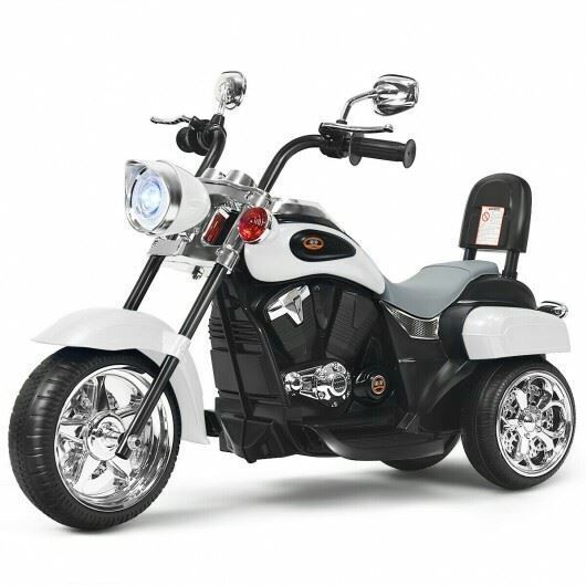 Long-Lasting 6V White Children's Motorcycle for Endless Fun - Image 4