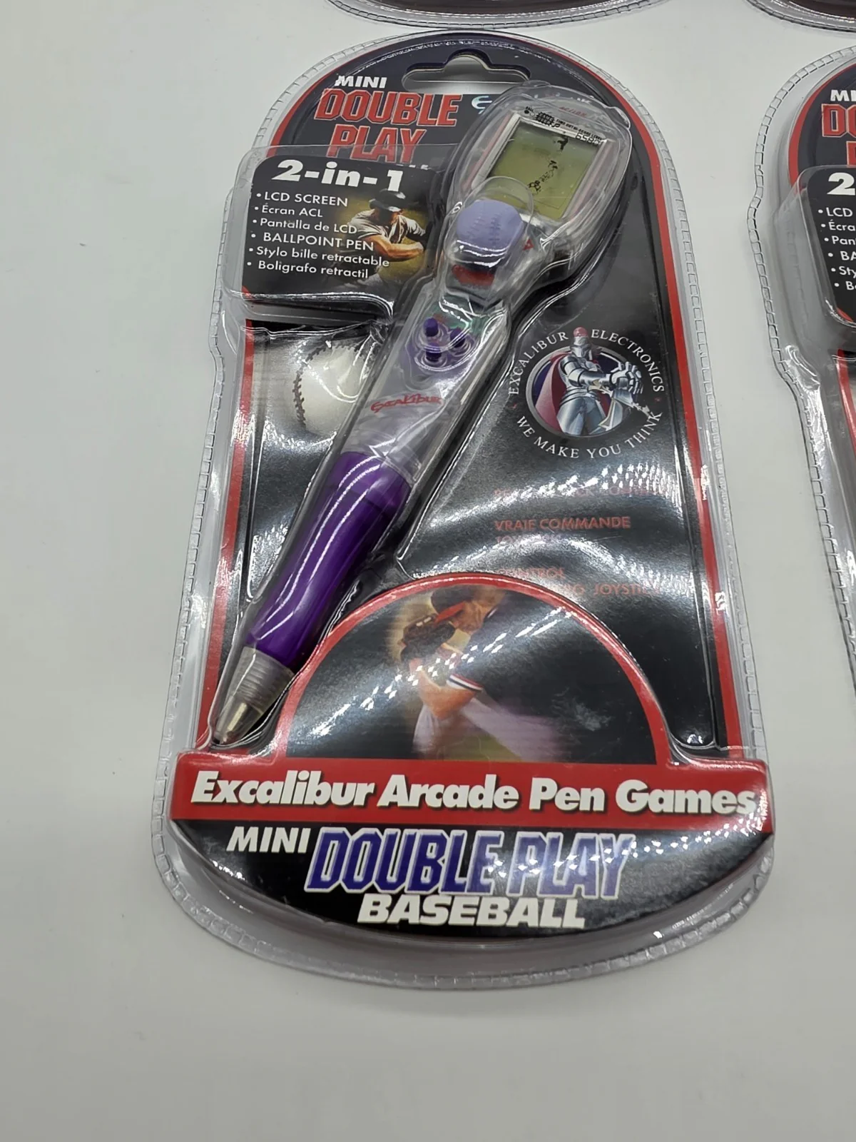 Set of 8 Classic 2-in-1 Baseball LCD Electronic Handheld Game Pens - Image 2