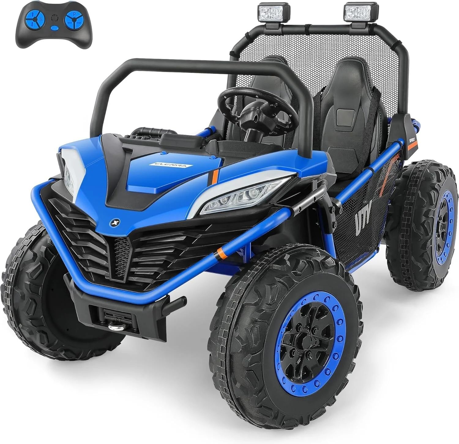 Luxury 2-Seater XL 12V 4WD Kids Ride-On UTV with Bluetooth and Remote Control - Image 3