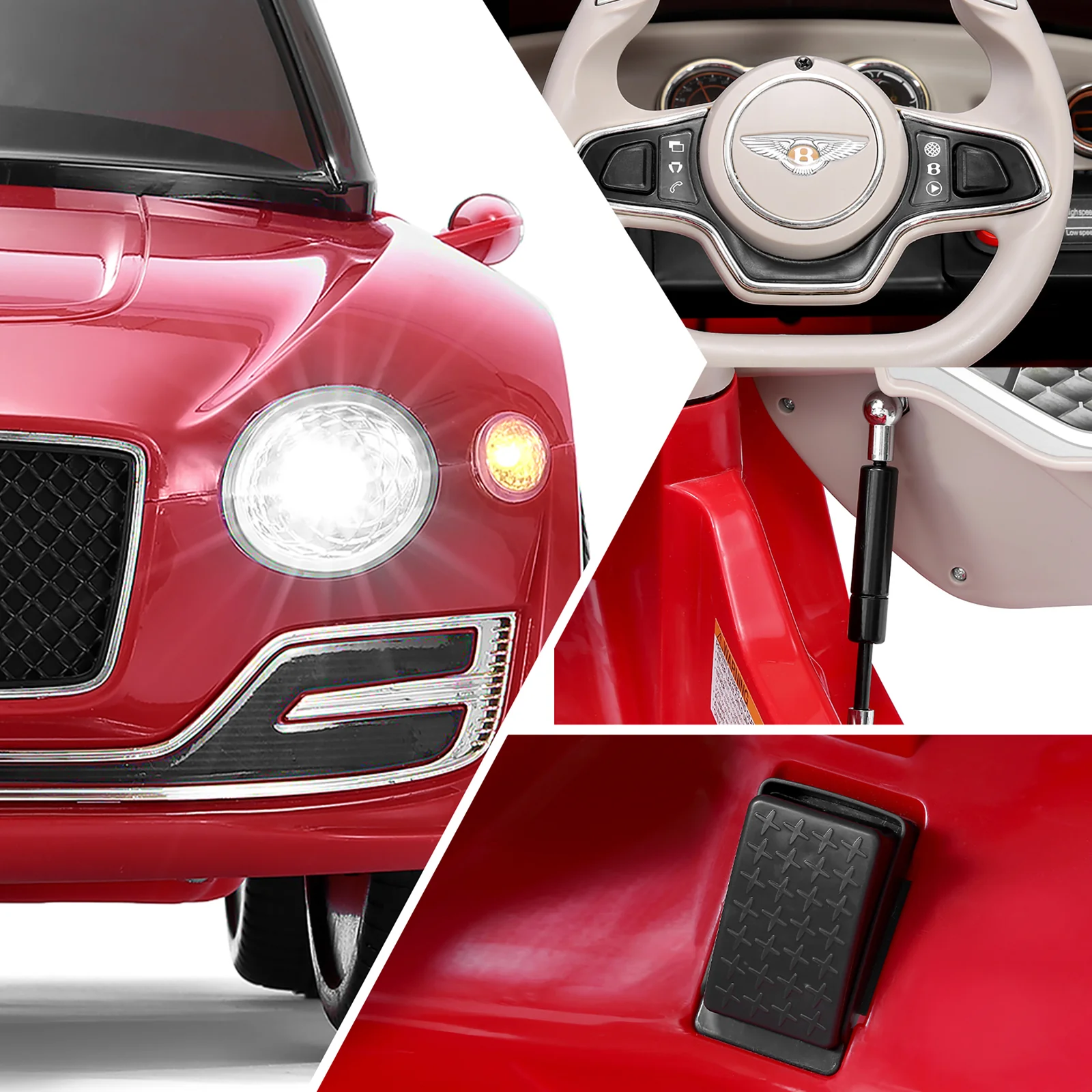 Luxury Kids Ride-On Car with 2 Speeds, MP3, Remote Control, and LED Lights - Image 10