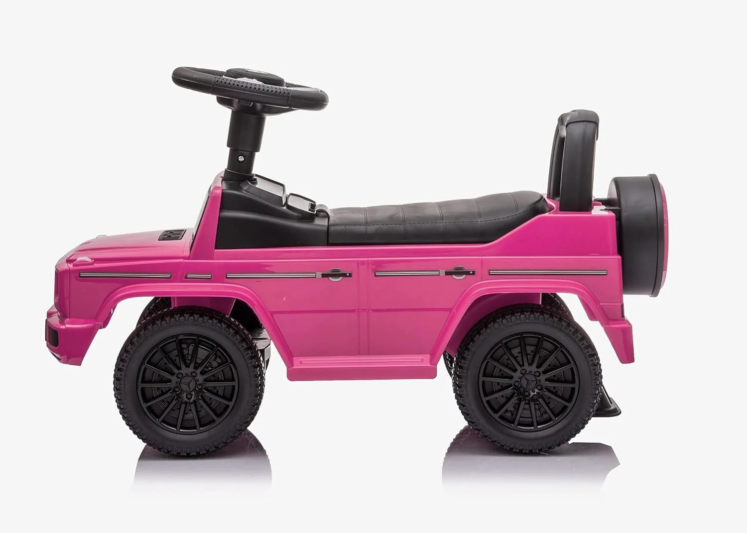 Luxury Pink 3-in-1 Kids Push Car Stroller Ride-On and Walker - Image 4