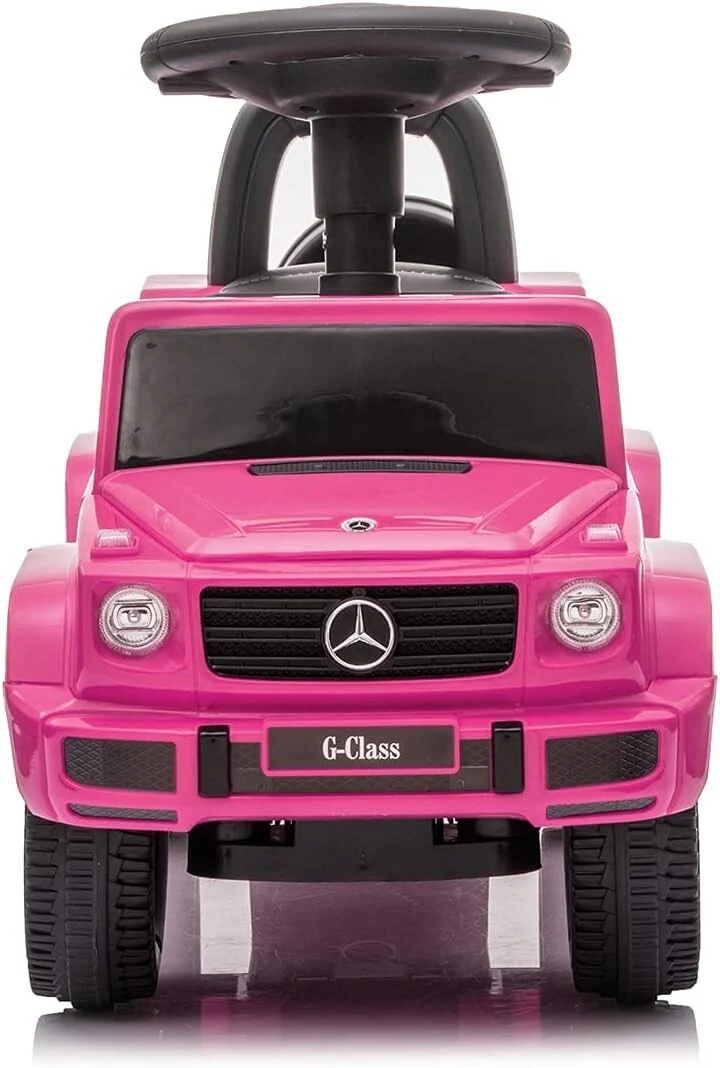 Luxury Pink 3-in-1 Kids Push Car Stroller Ride-On and Walker - Image 5