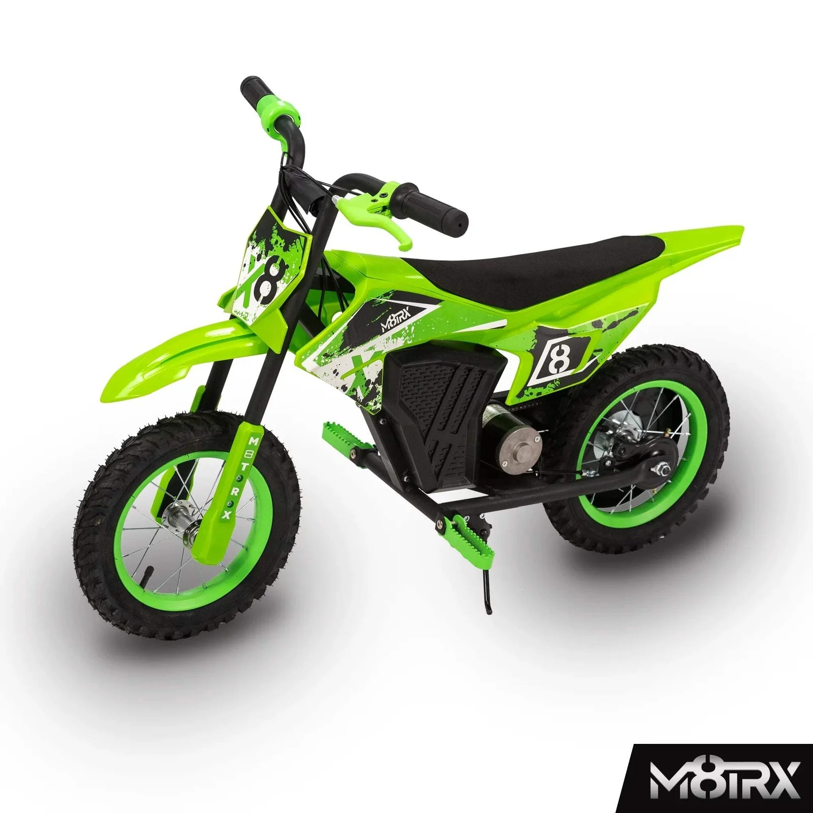12V Mini Electric Green Dirt Bike for Kids - Image 6