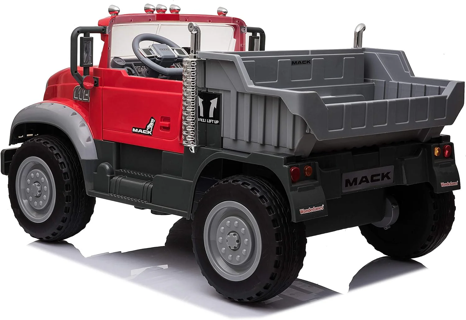 Mack Truck 2 Seater Children's Electric Car W/Mack Hood Ornament - Image 9