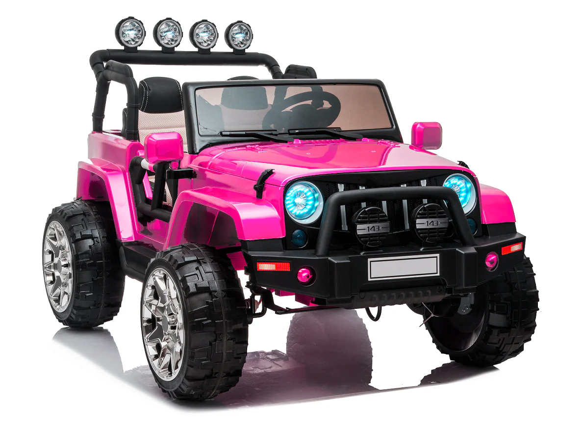2 Seater 24 Volt 4x4 Electric Ride On Jeep Style Rubber Tires Fully Loaded Truck ATV UTV For Kids W/Magic Cars® Wireless Parental Control - Image 25