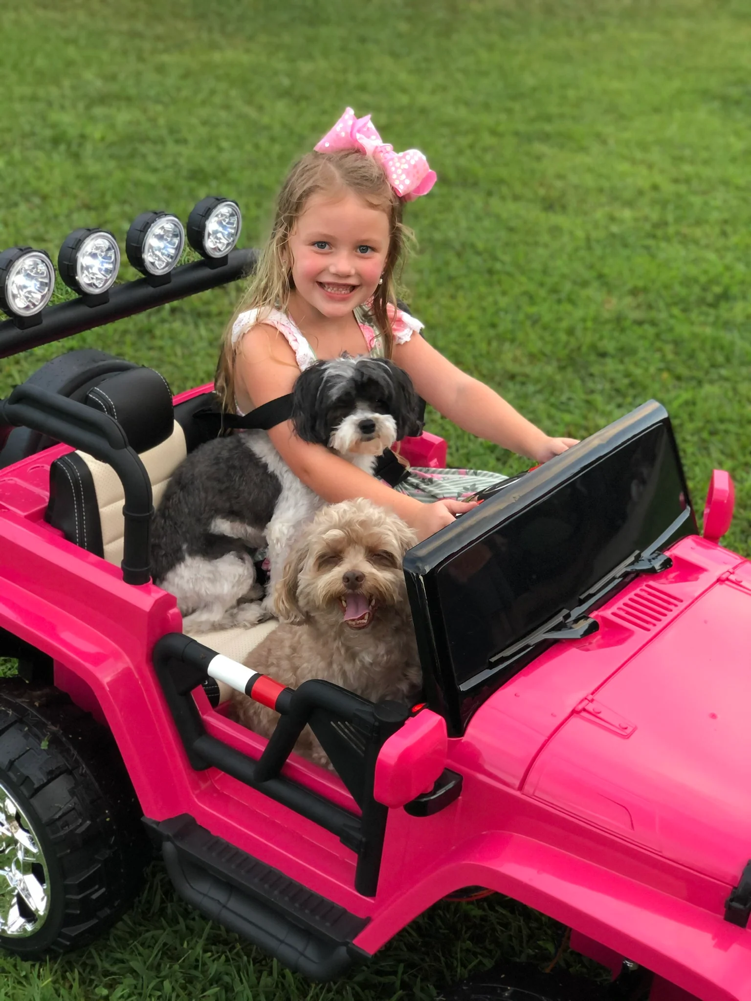 2 Seater 24 Volt 4x4 Electric Ride On Jeep Style Rubber Tires Fully Loaded Truck ATV UTV For Kids W/Magic Cars® Wireless Parental Control - Image 3