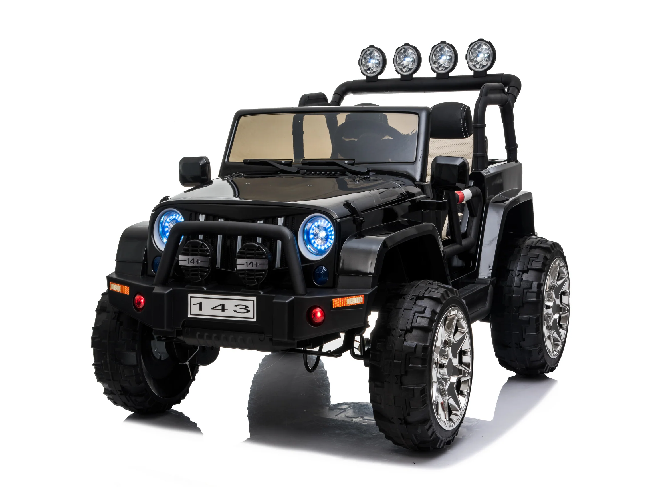 2 Seater 24 Volt 4x4 Electric Ride On Jeep Style Rubber Tires Fully Loaded Truck ATV UTV For Kids W/Magic Cars® Wireless Parental Control - Image 68