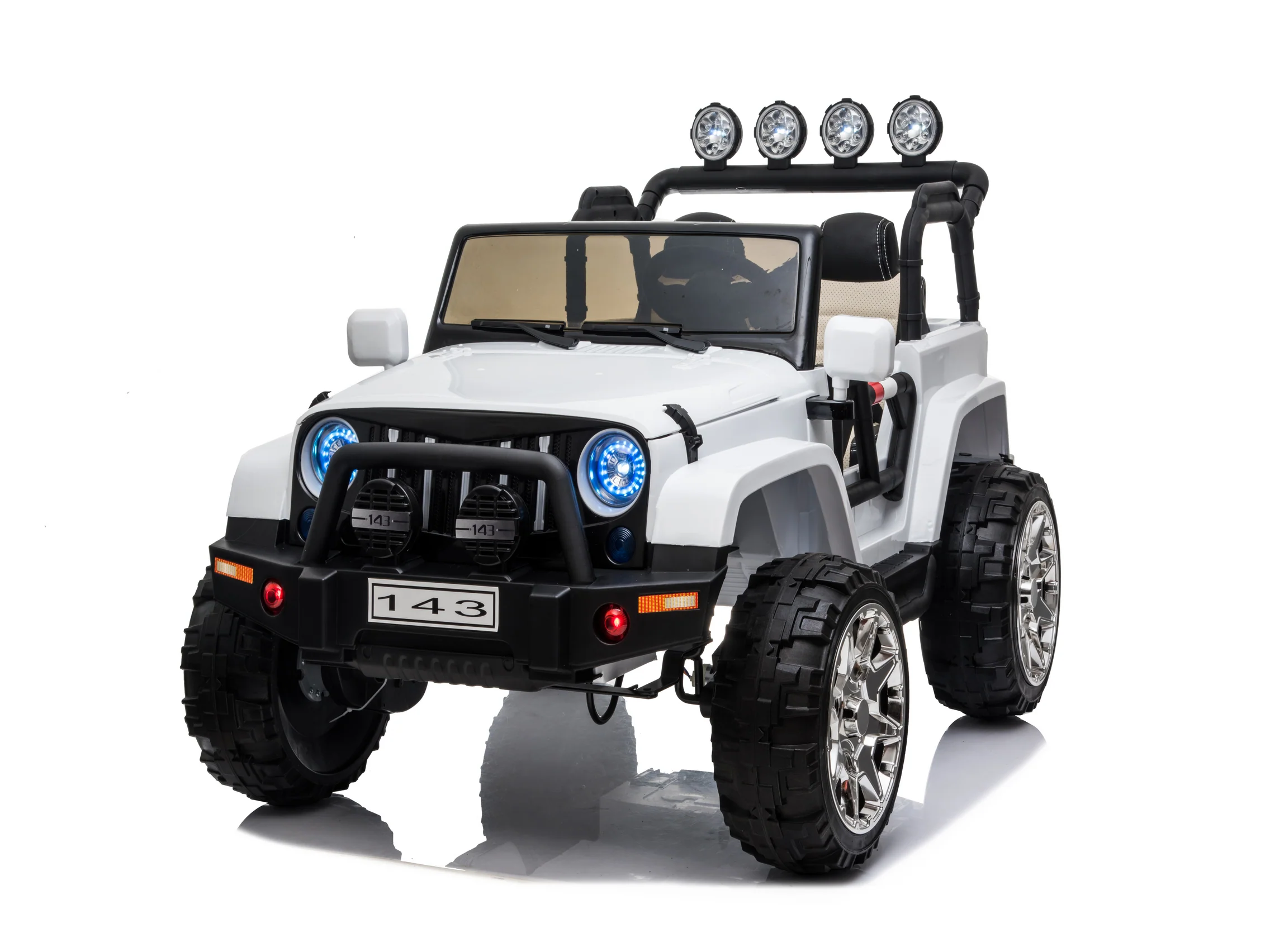 2 Seater 24 Volt 4x4 Electric Ride On Jeep Style Rubber Tires Fully Loaded Truck ATV UTV For Kids W/Magic Cars® Wireless Parental Control - Image 71