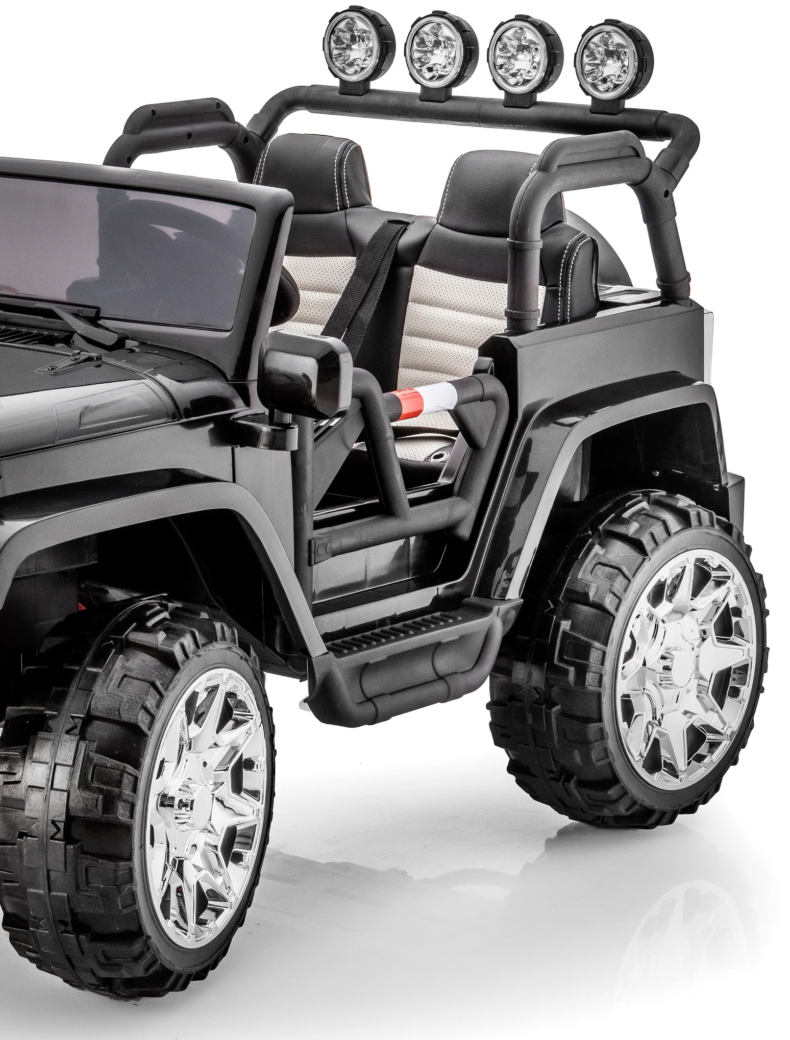 2 Seater 24 Volt 4x4 Electric Ride On Jeep Style Rubber Tires Fully Loaded Truck ATV UTV For Kids W/Magic Cars® Wireless Parental Control - Image 79