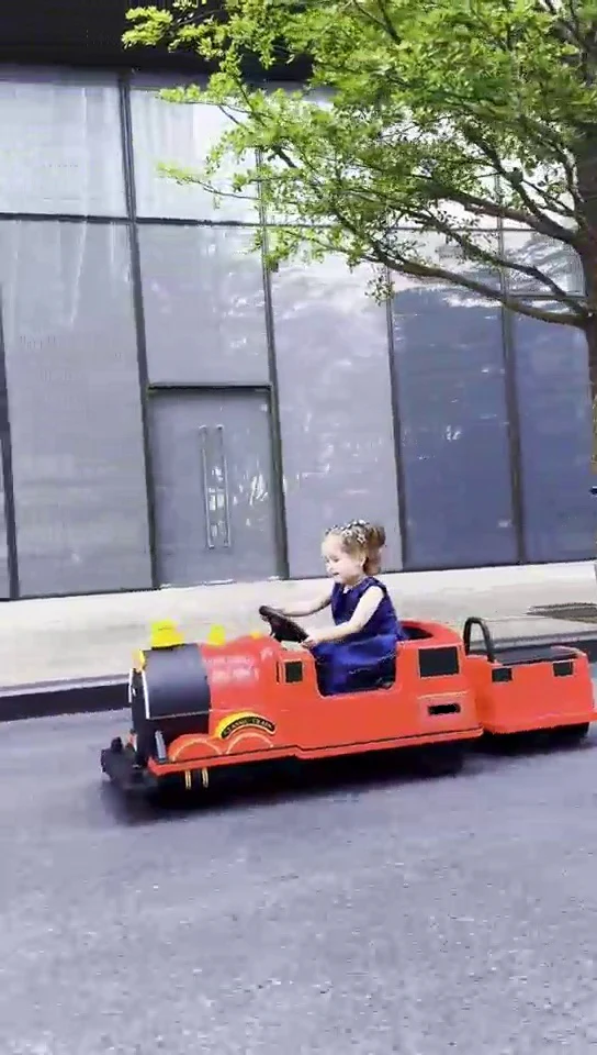 Kids Ride-On Train for Backyard Fun – Battery Powered w/Magic Cars® Remote Control, Real Steam Stack, MP3 & Working Caboose (Ages 1–10) - Image 13