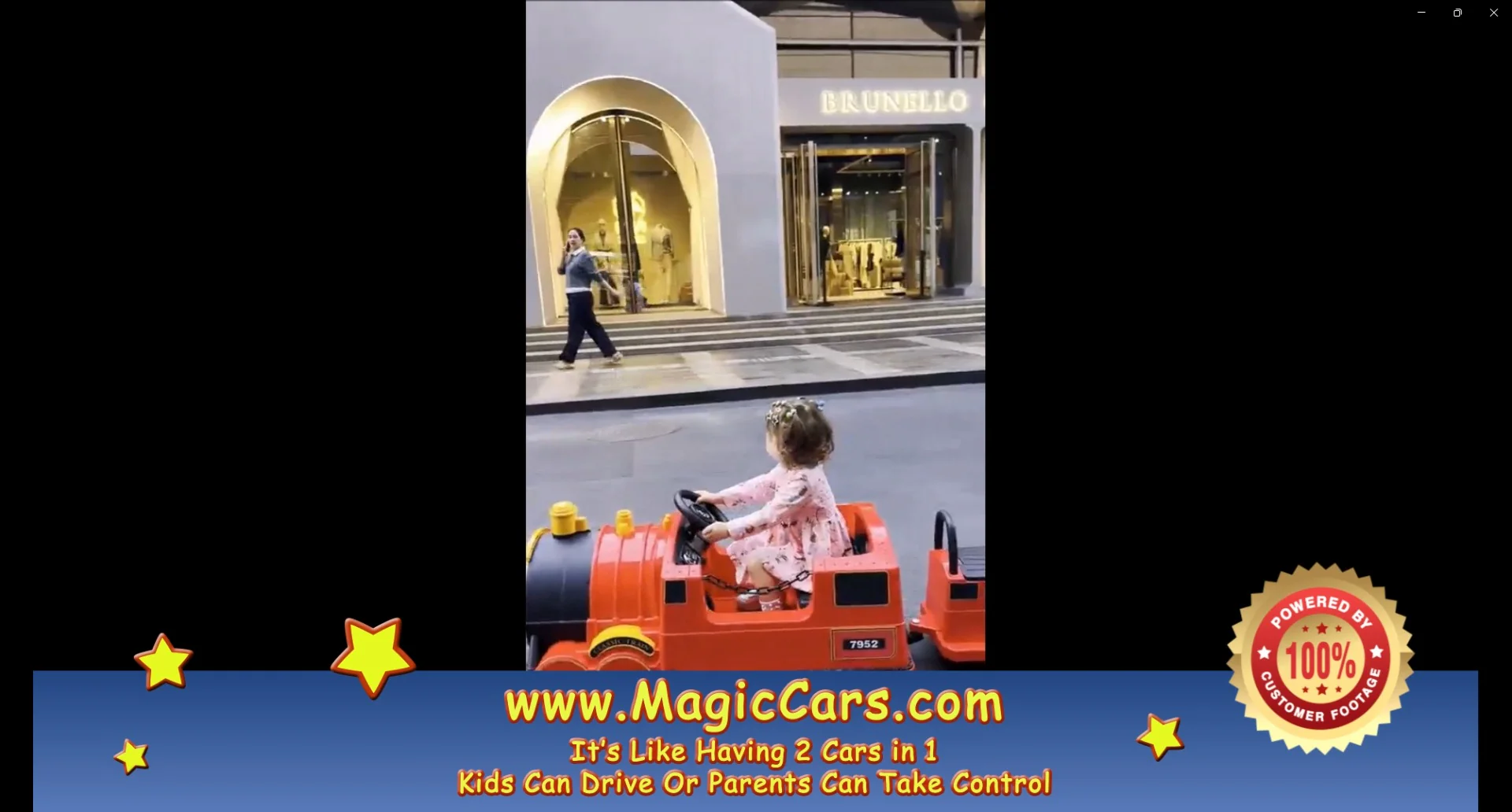 Kids Ride-On Train for Backyard Fun – Battery Powered w/Magic Cars® Remote Control, Real Steam Stack, MP3 & Working Caboose (Ages 1–10) - Image 15