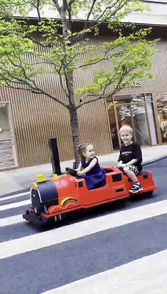Kids Ride-On Train for Backyard Fun – Battery Powered w/Magic Cars® Remote Control, Real Steam Stack, MP3 & Working Caboose (Ages 1–10) - Image 16