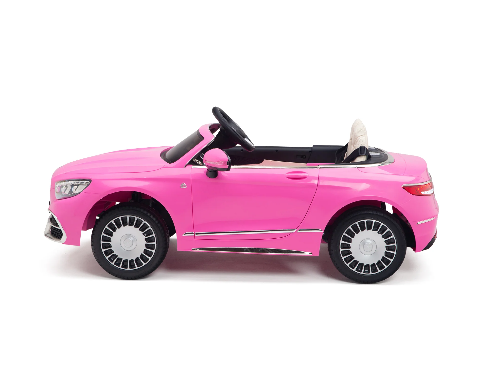 Pink Princess Mercedes Ride On Car For Girls W/Magic Cars® Wireless Parental Control - Image 10