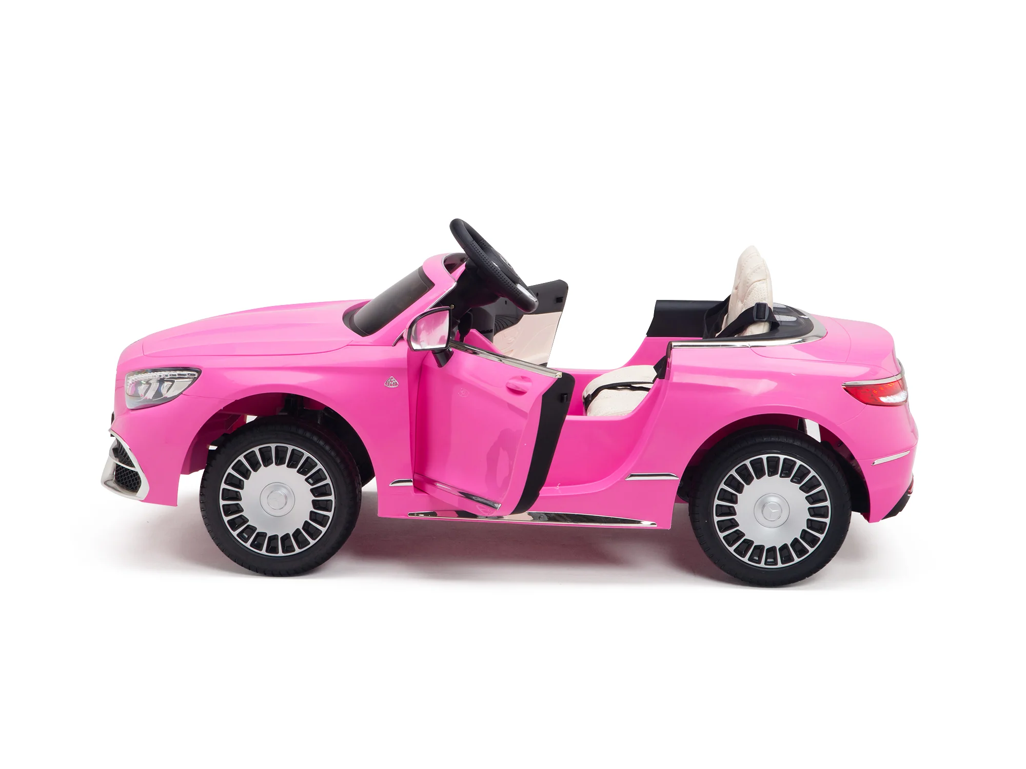 Pink Princess Mercedes Ride On Car For Girls W/Magic Cars® Wireless Parental Control - Image 11