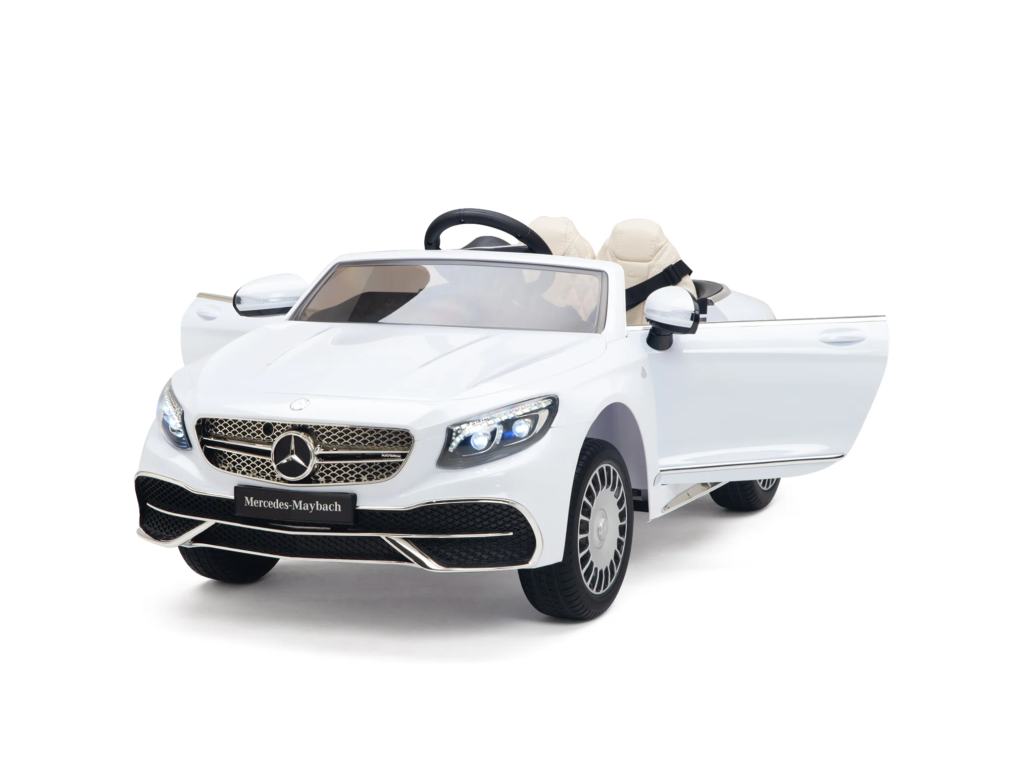 Pink Princess Mercedes Ride On Car For Girls W/Magic Cars® Wireless Parental Control - Image 119