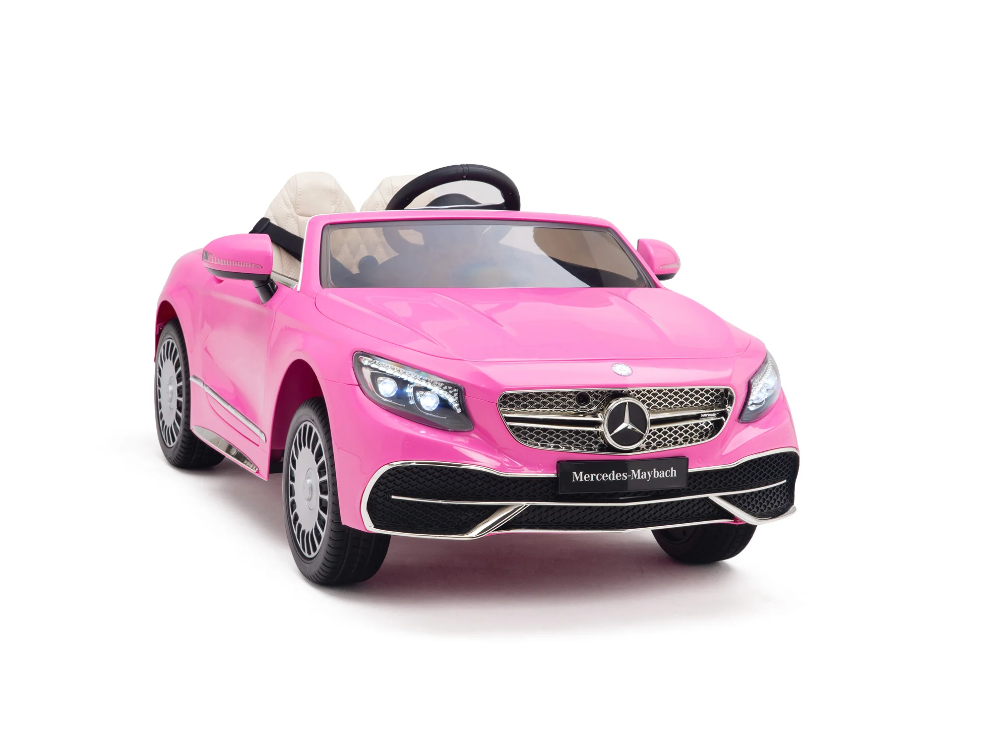 Pink Princess Mercedes Ride On Car For Girls W/Magic Cars® Wireless Parental Control - Image 21