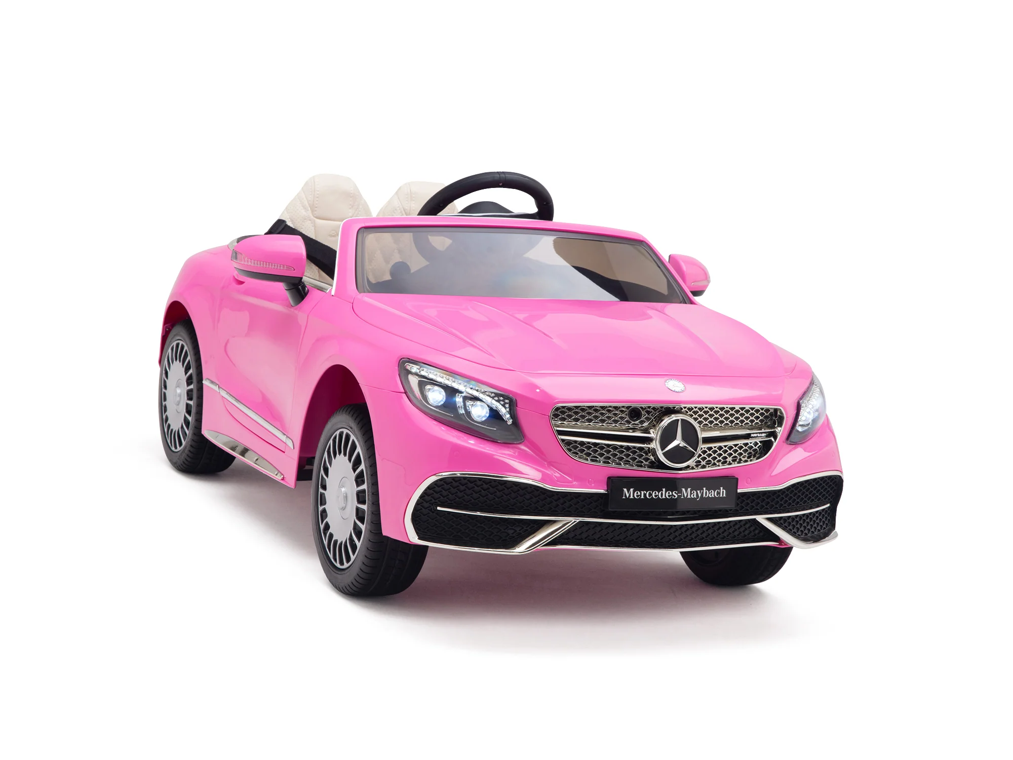 Pink Princess Mercedes Ride On Car For Girls W/Magic Cars® Wireless Parental Control - Image 22