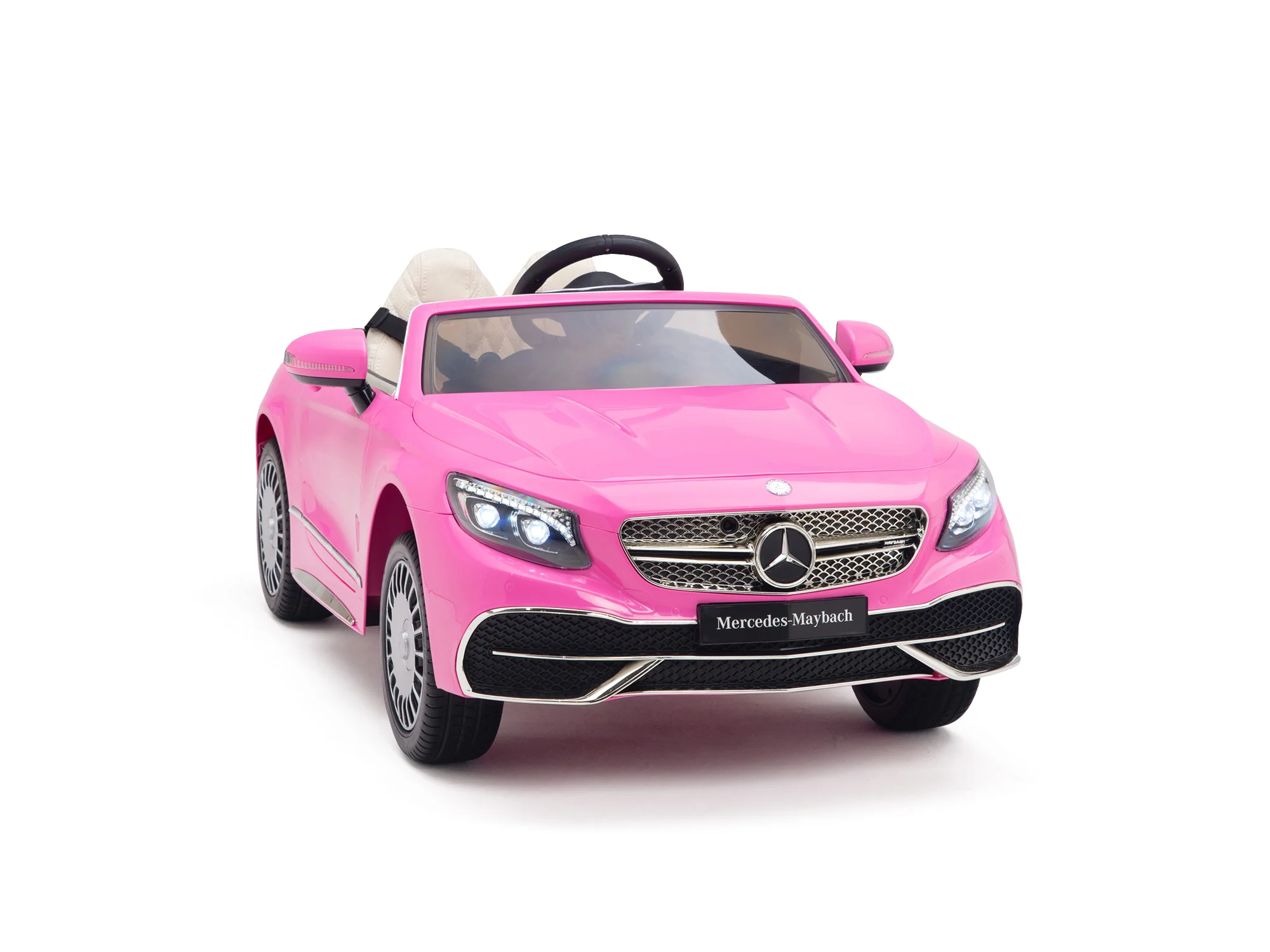 Pink Princess Mercedes Ride On Car For Girls W/Magic Cars® Wireless Parental Control - Image 23