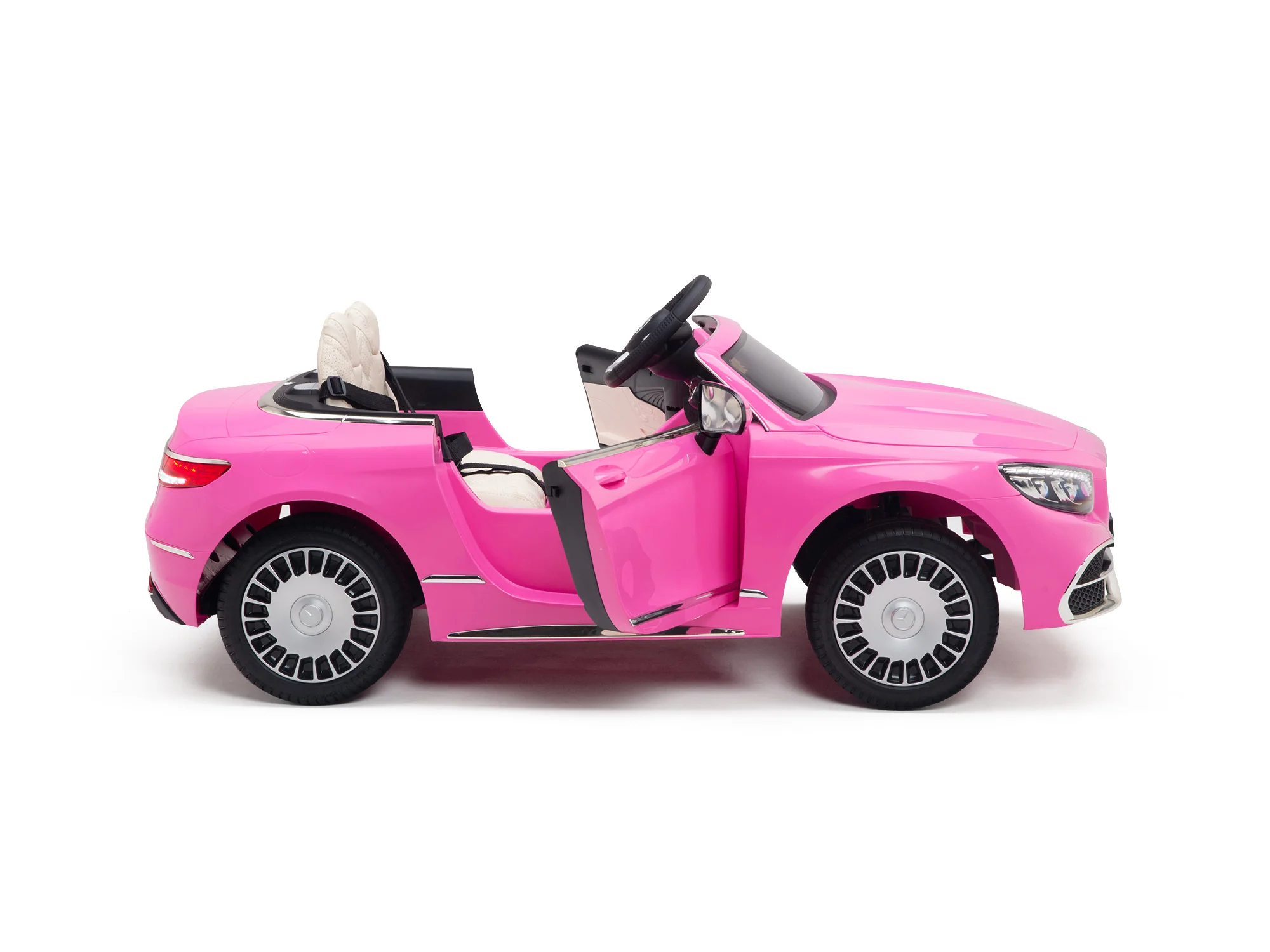 Pink Princess Mercedes Ride On Car For Girls W/Magic Cars® Wireless Parental Control - Image 26