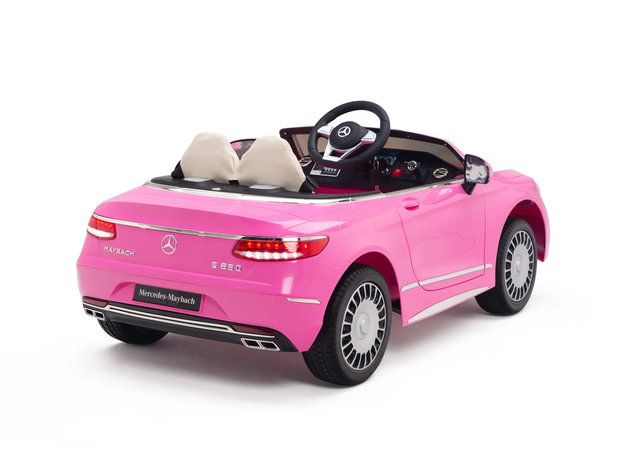 Pink Princess Mercedes Ride On Car For Girls W/Magic Cars® Wireless Parental Control - Image 29