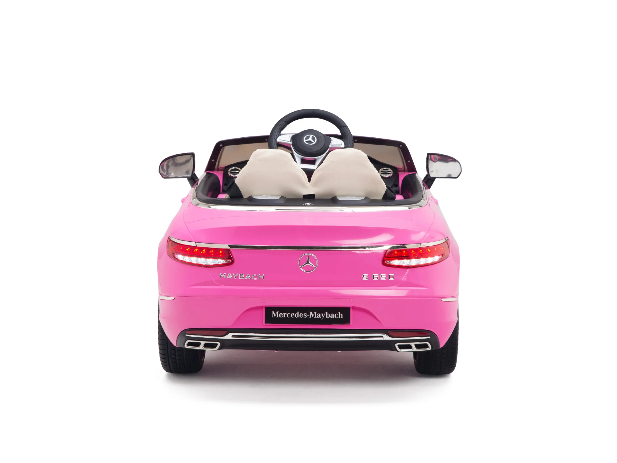 Pink Princess Mercedes Ride On Car For Girls W/Magic Cars® Wireless Parental Control - Image 5