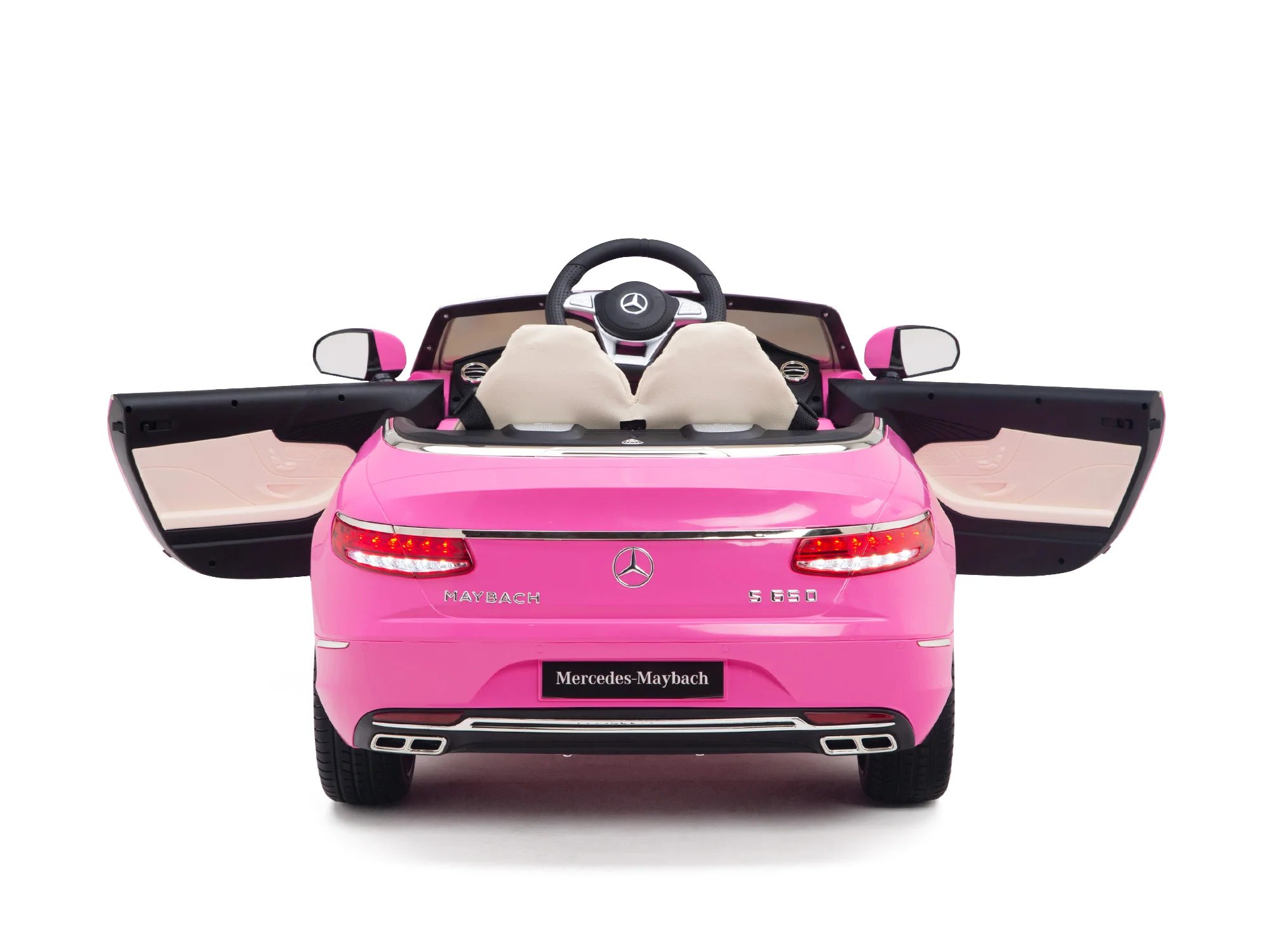 Pink Princess Mercedes Ride On Car For Girls W/Magic Cars® Wireless Parental Control - Image 7