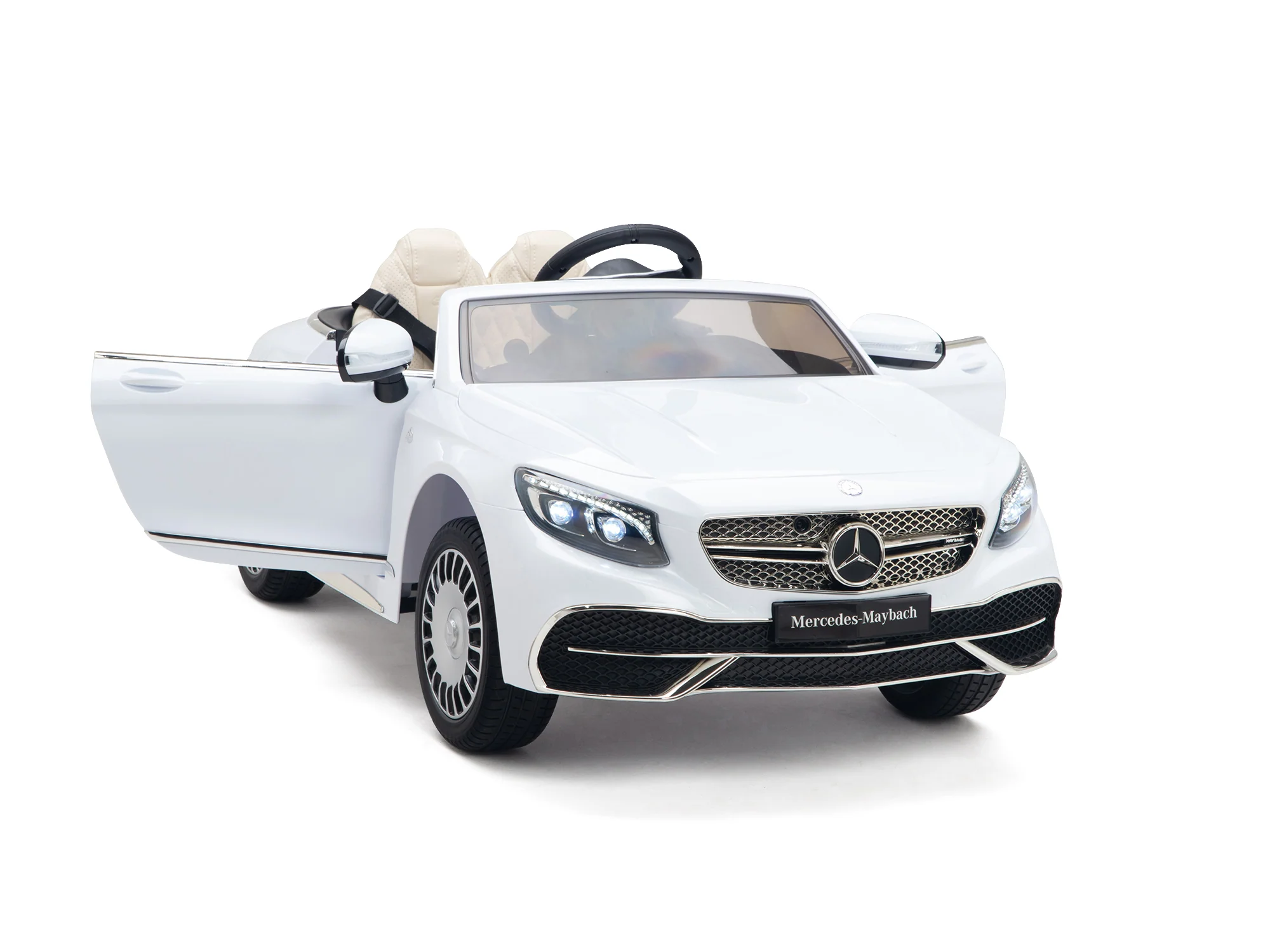 Pink Princess Mercedes Ride On Car For Girls W/Magic Cars® Wireless Parental Control - Image 97
