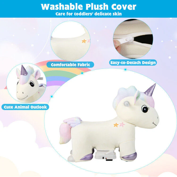 Magical 6V Electric Unicorn Car for 1-3 Year Old Girls with Music - Image 11