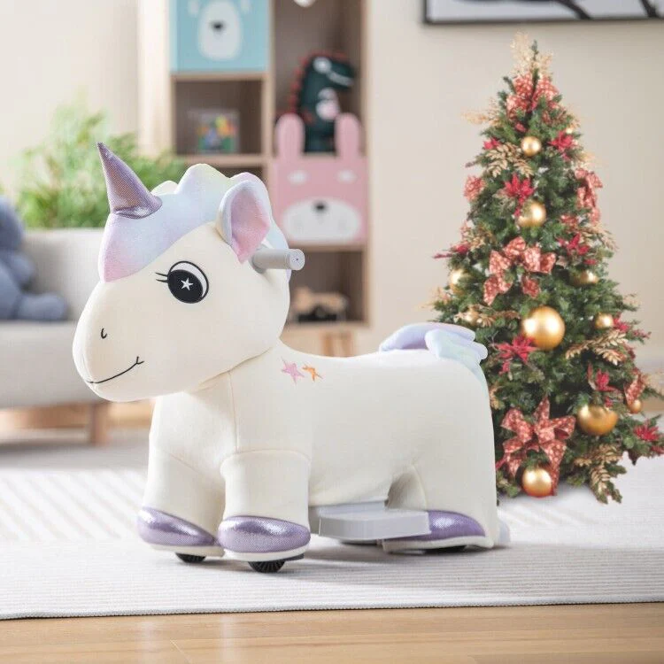 Magical Electric Unicorn Ride-On Toy with Music and Handlebars for Kids - Image 13