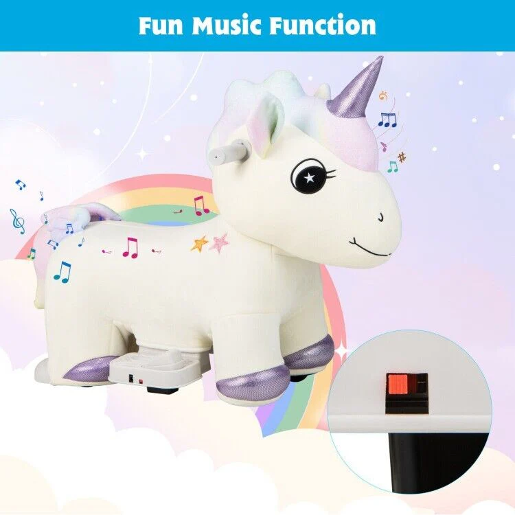 Magical Electric Unicorn Ride-On Toy with Music and Handlebars for Kids - Image 8