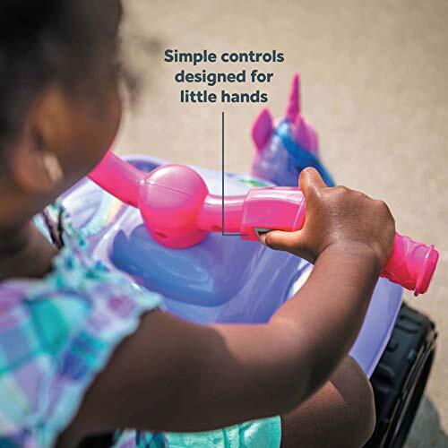 Magical Toddler Unicorn Quad Ride-On Toy with 6V Battery for Kids Ages 1.5-3 in Purple - Image 4