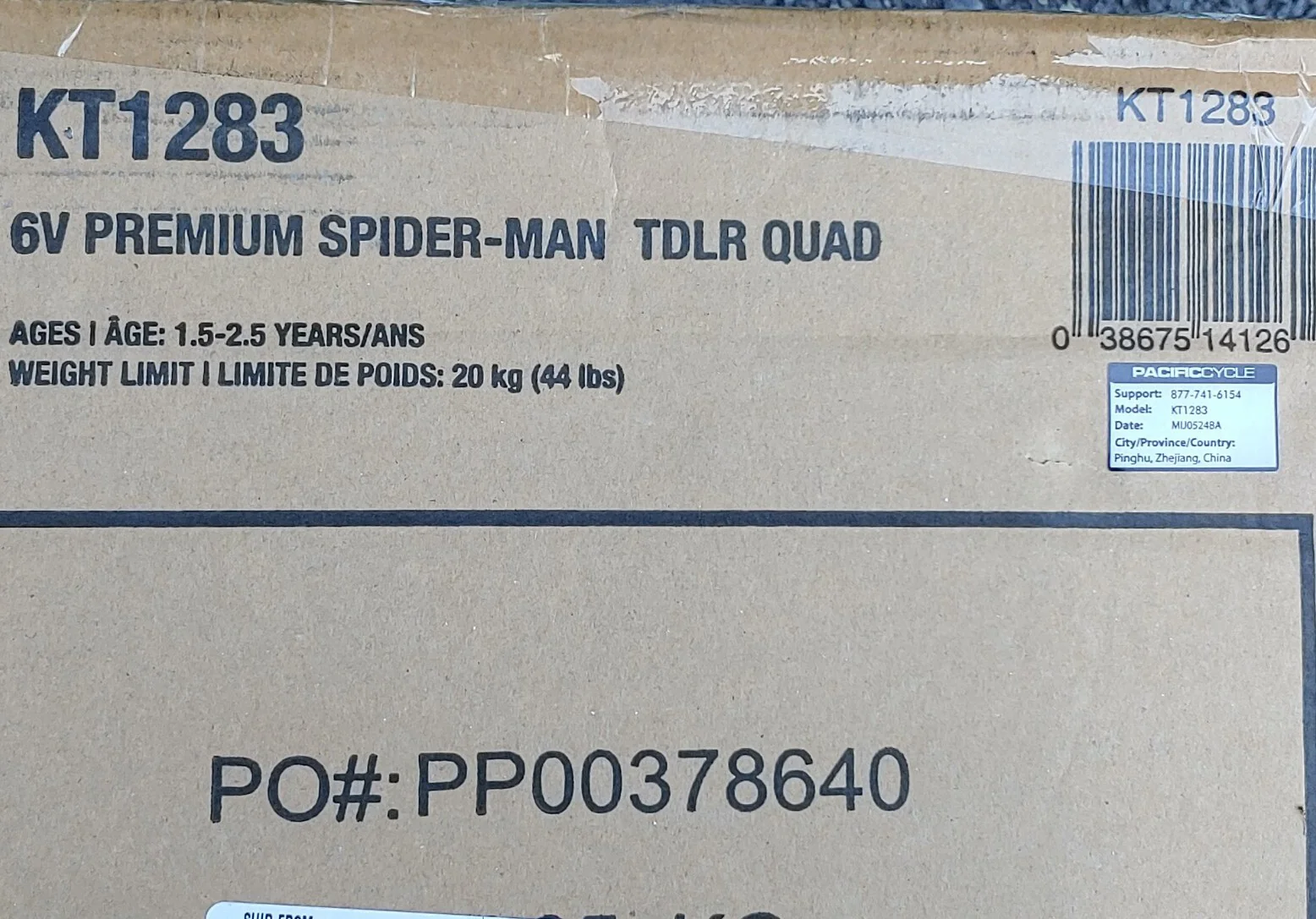 Spider-Man 6V Toddler Quad Ride-On Toy for Ages 18-30 Months - Image 3