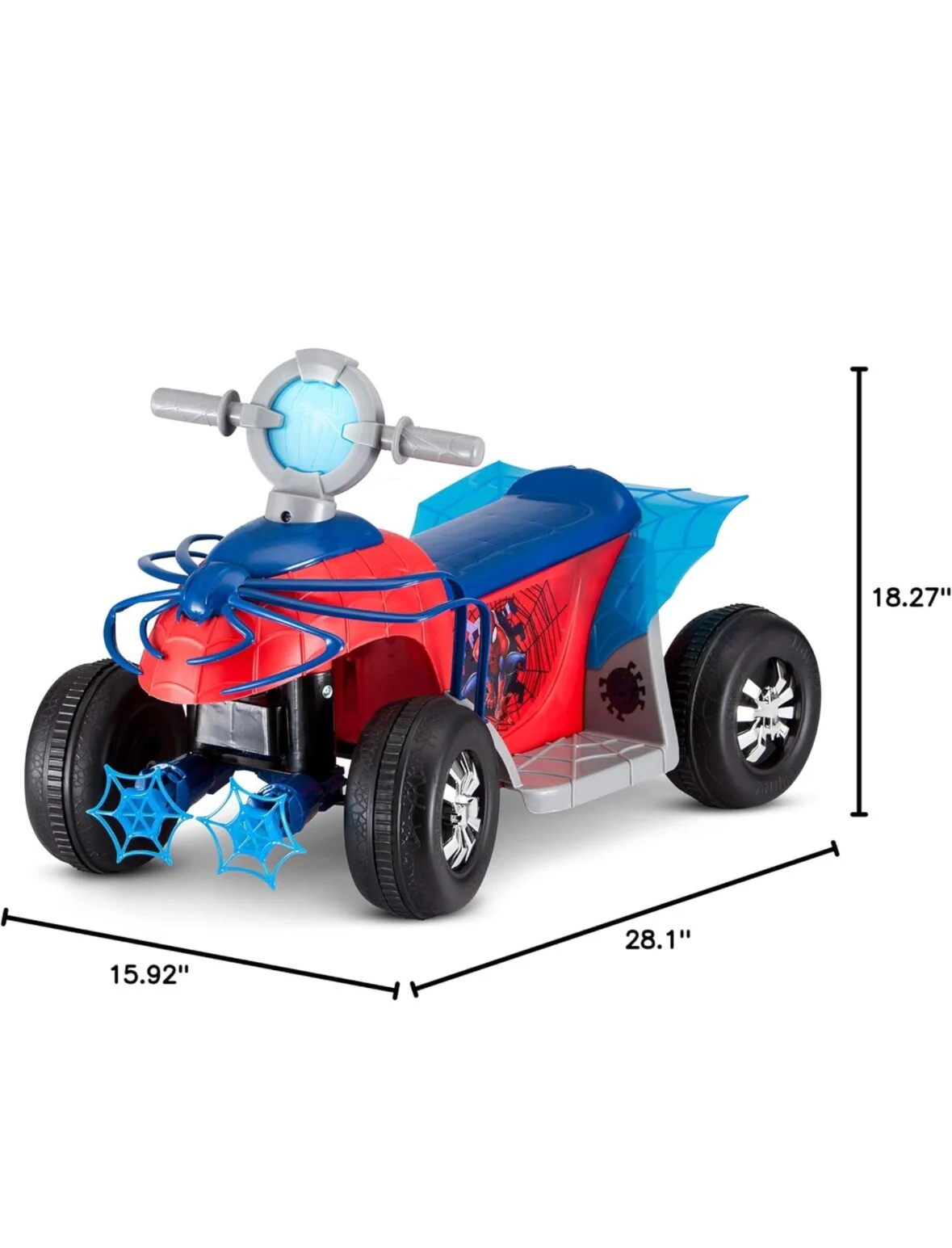 Spider-Man 6V Premium Toddler Quad Ride-On Toy for Ages 18-30 Months - Image 9