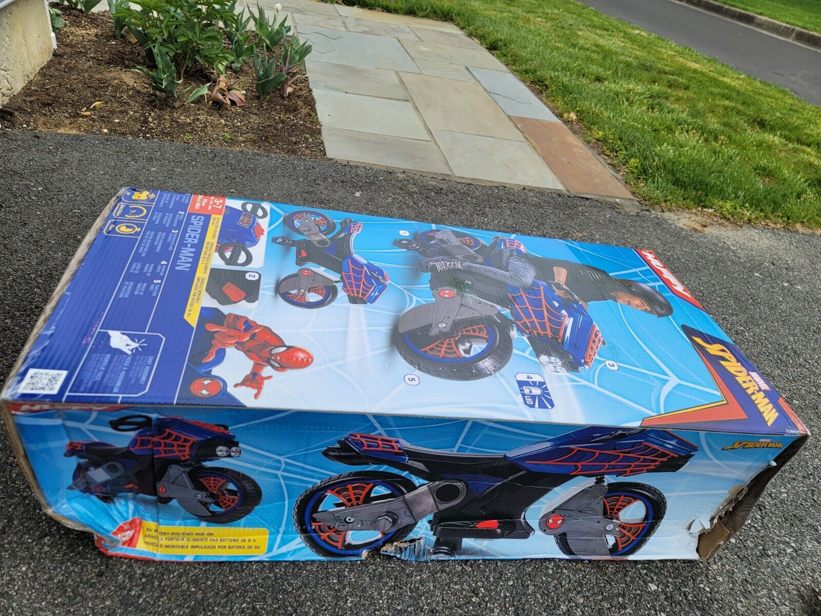 Marvel Spider-Man Electric Ride-On Motorcycle for Kids by Huffy - Image 2