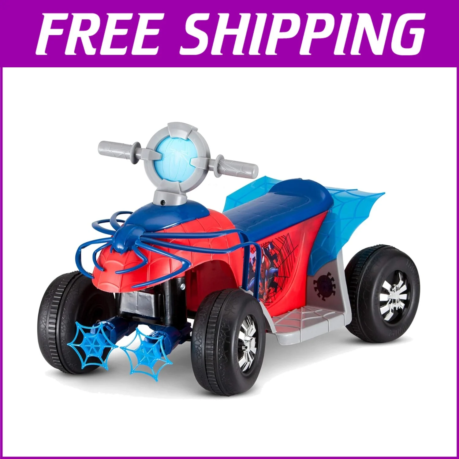 Spider-Man Toddler Ride-On Quad with Safety Features for 18–30 Months - Image 13