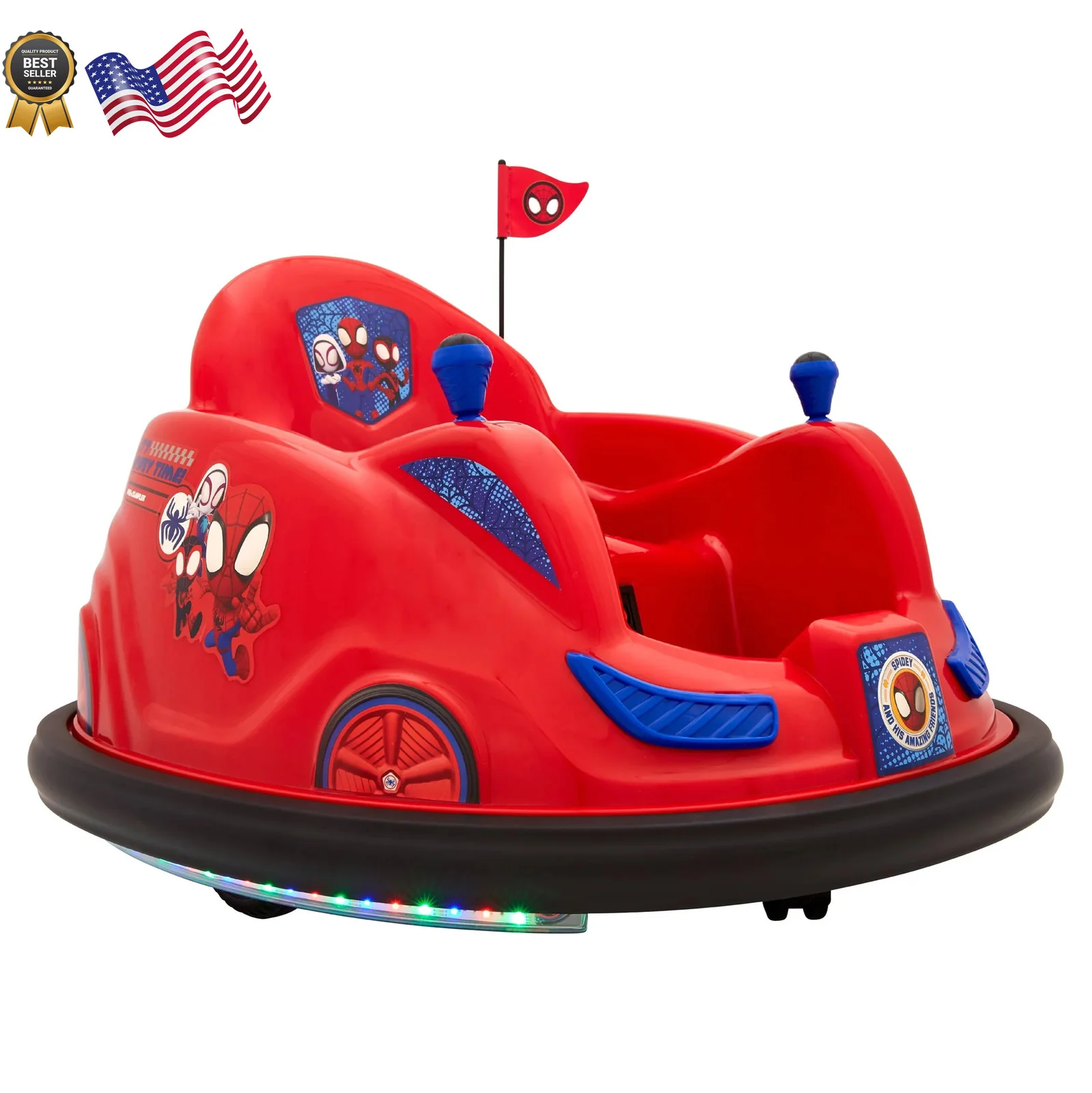 Spidey 6V Ride-On Bumper Car Toy - Image 11