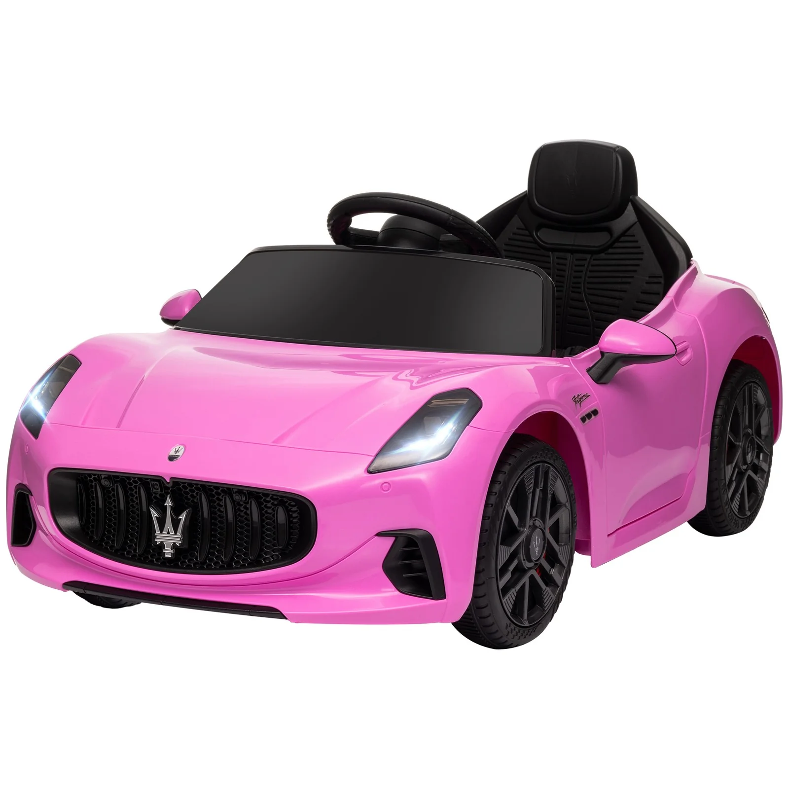 Licensed 12V Electric Kids Car Pink Maserati Gran Turismo - Image 4