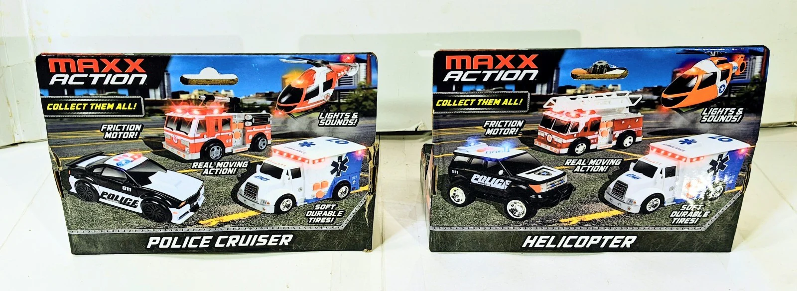 Maxx Action Police Chase Cruiser with Helicopter Rescue Features - Image 6