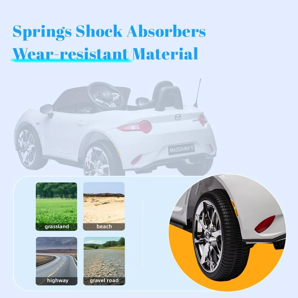 Mazda Licensed 12V Ride-On Car for Kids with Remote Control - Image 8