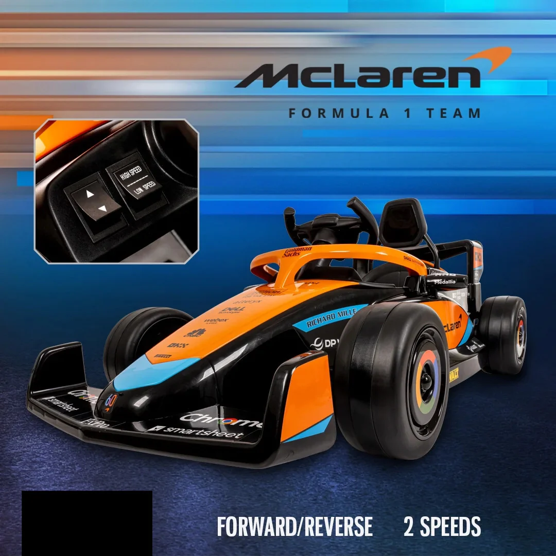 F1-Style 12V Battery-Powered Ride-On Car with Remote Control for Ages 3+ - Image 4