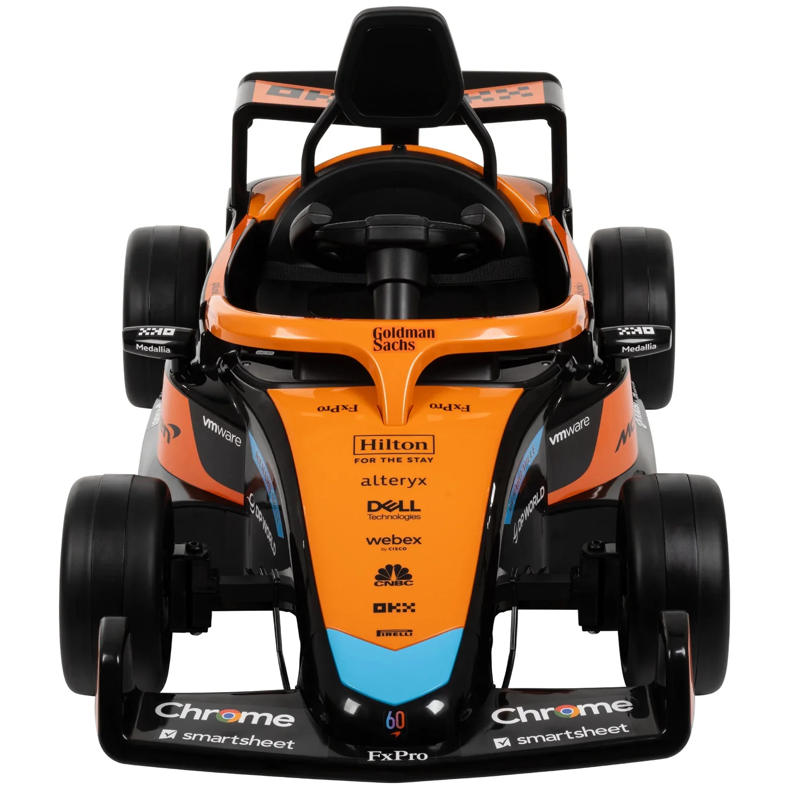 F1-Style 12V Battery-Powered Ride-On Car with Remote Control for Ages 3+ - Image 6