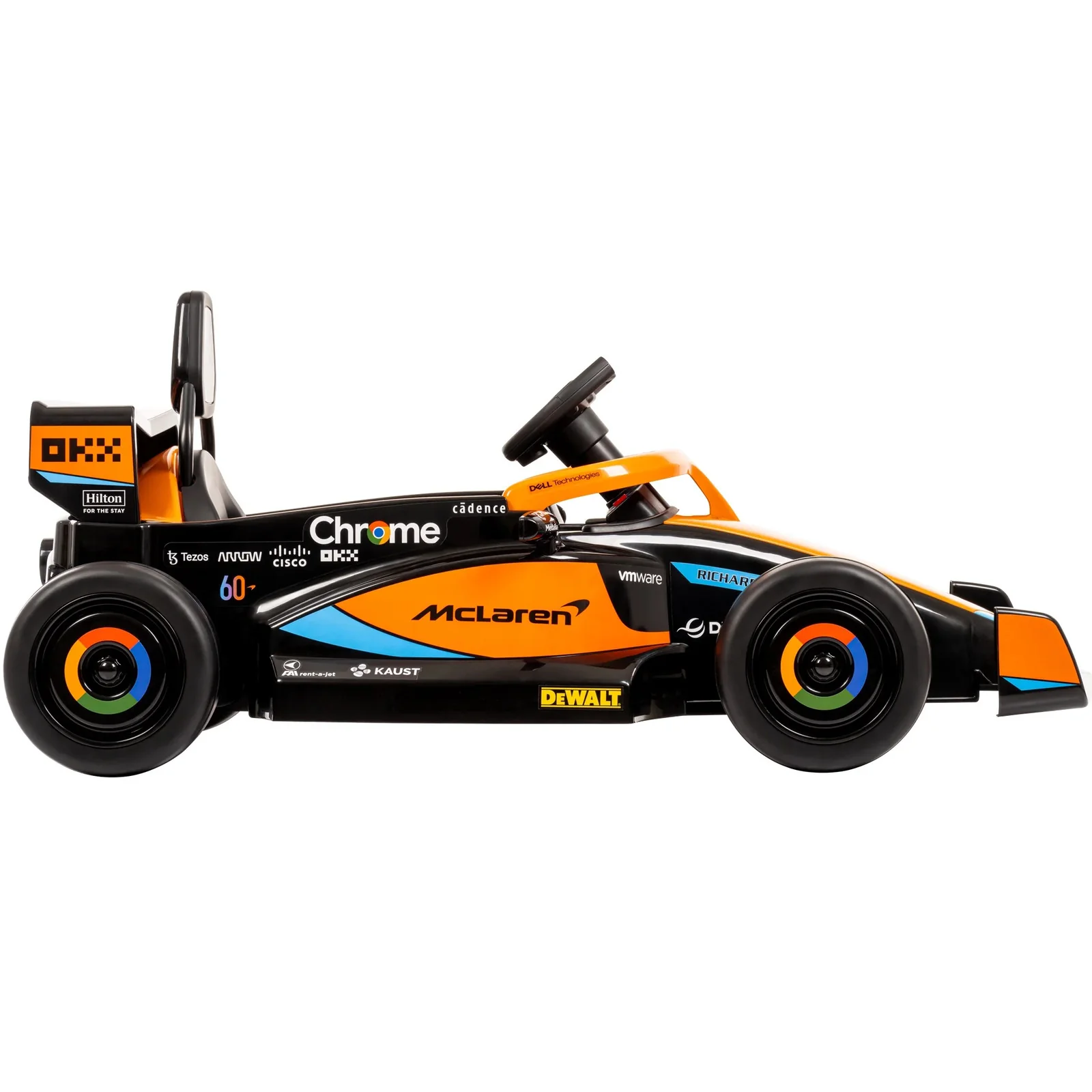 F1-Style 12V Battery-Powered Ride-On Car with Remote Control for Ages 3+ - Image 9