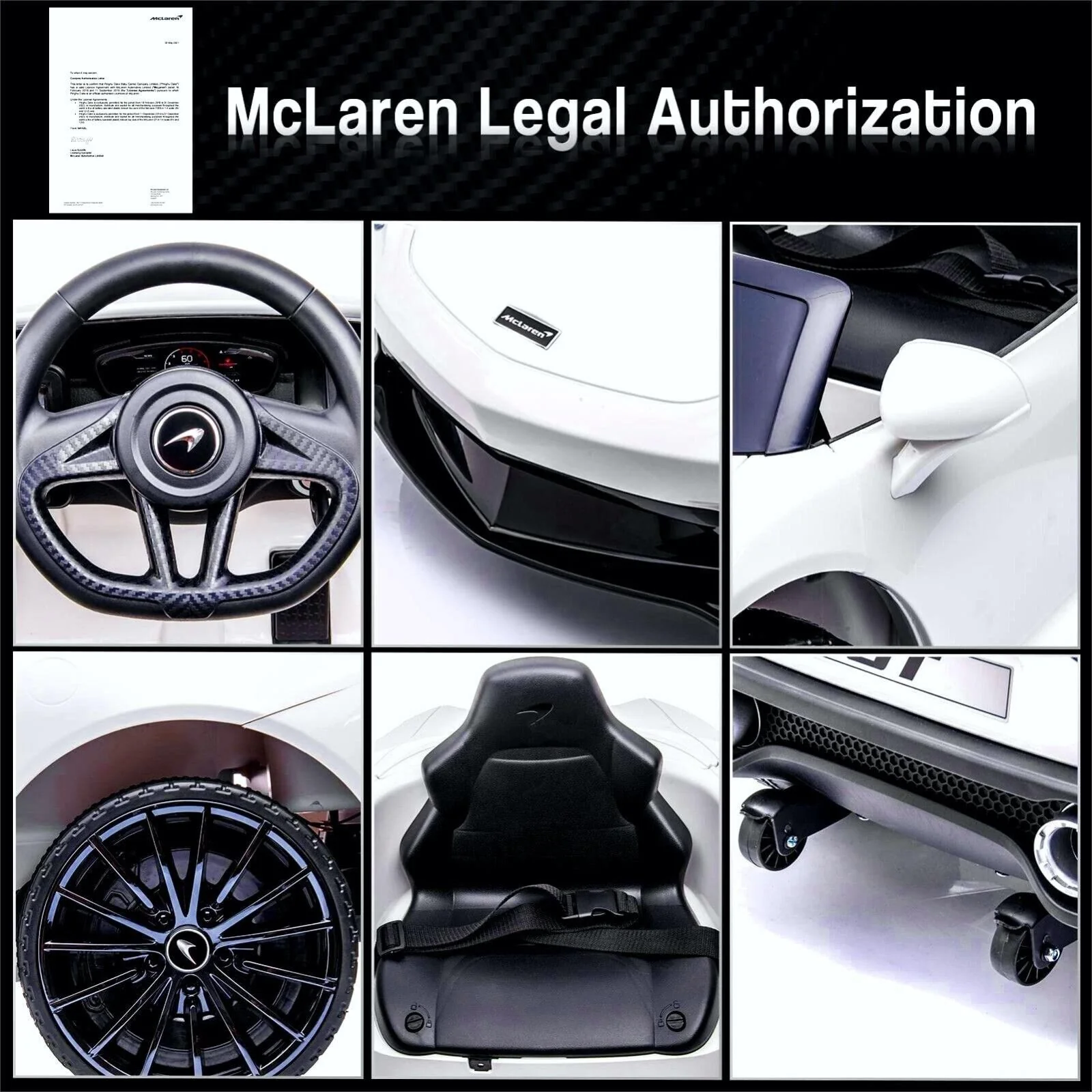 McLaren Ride On Car for Kids: Electric Toy with Remote Control - Officially Licensed 12V Gift - Image 22