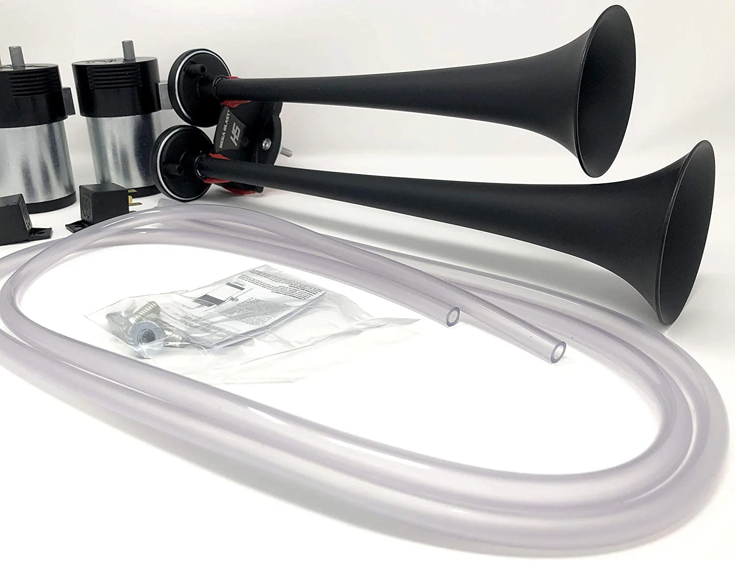Mega Blast Air Horns for Trucks Cars SUVs and Trains with Extremely Loud Sound Black - Image 6