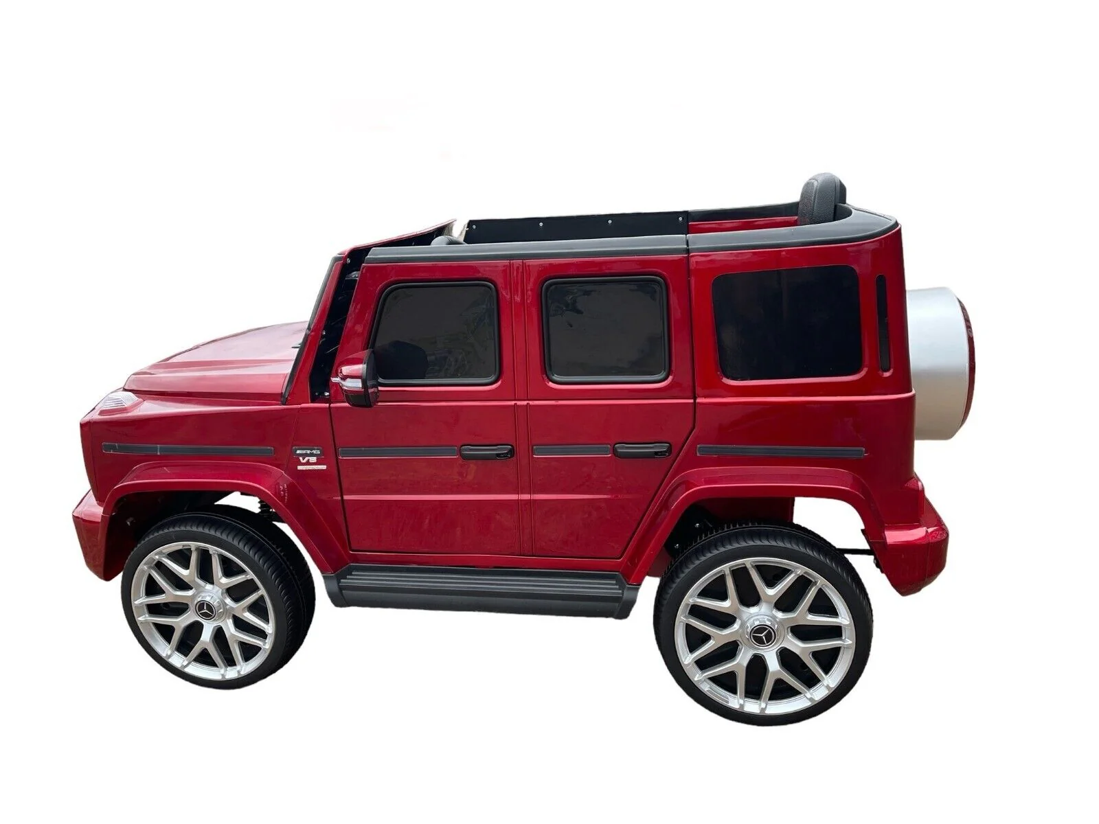 Mercedes Benz 12V Electric Kids Ride-on Car with Remote Control and MP3 Player in Burgundy, White, and Yellow - Image 10