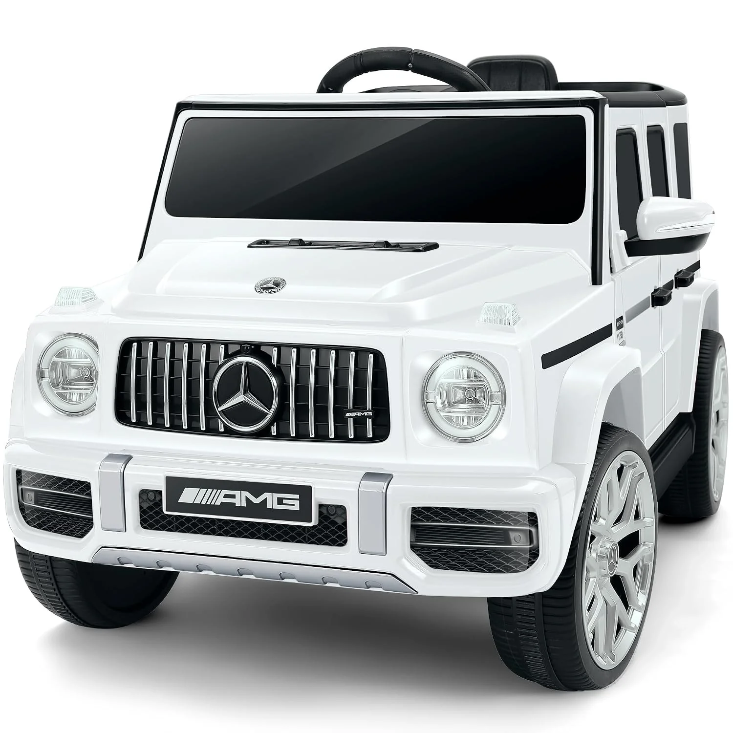 Mercedes-Benz AMG G63 Electric Kids Ride-On Car in White