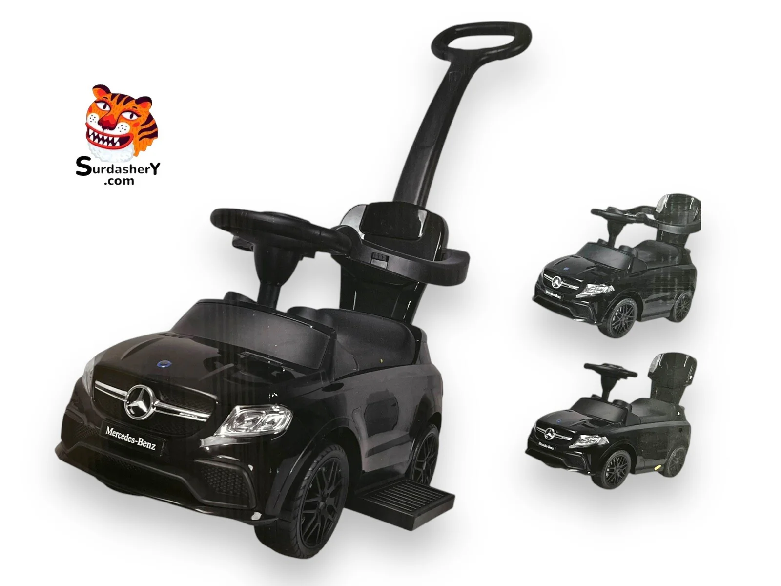 3-in-1 White Push Car Toy Inspired by AMG GLE 63 Design - Image 3