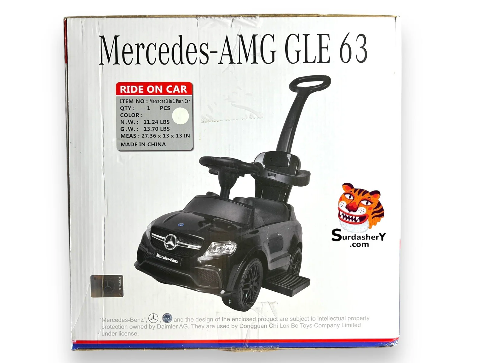 3-in-1 White Push Car Toy Inspired by AMG GLE 63 Design - Image 7