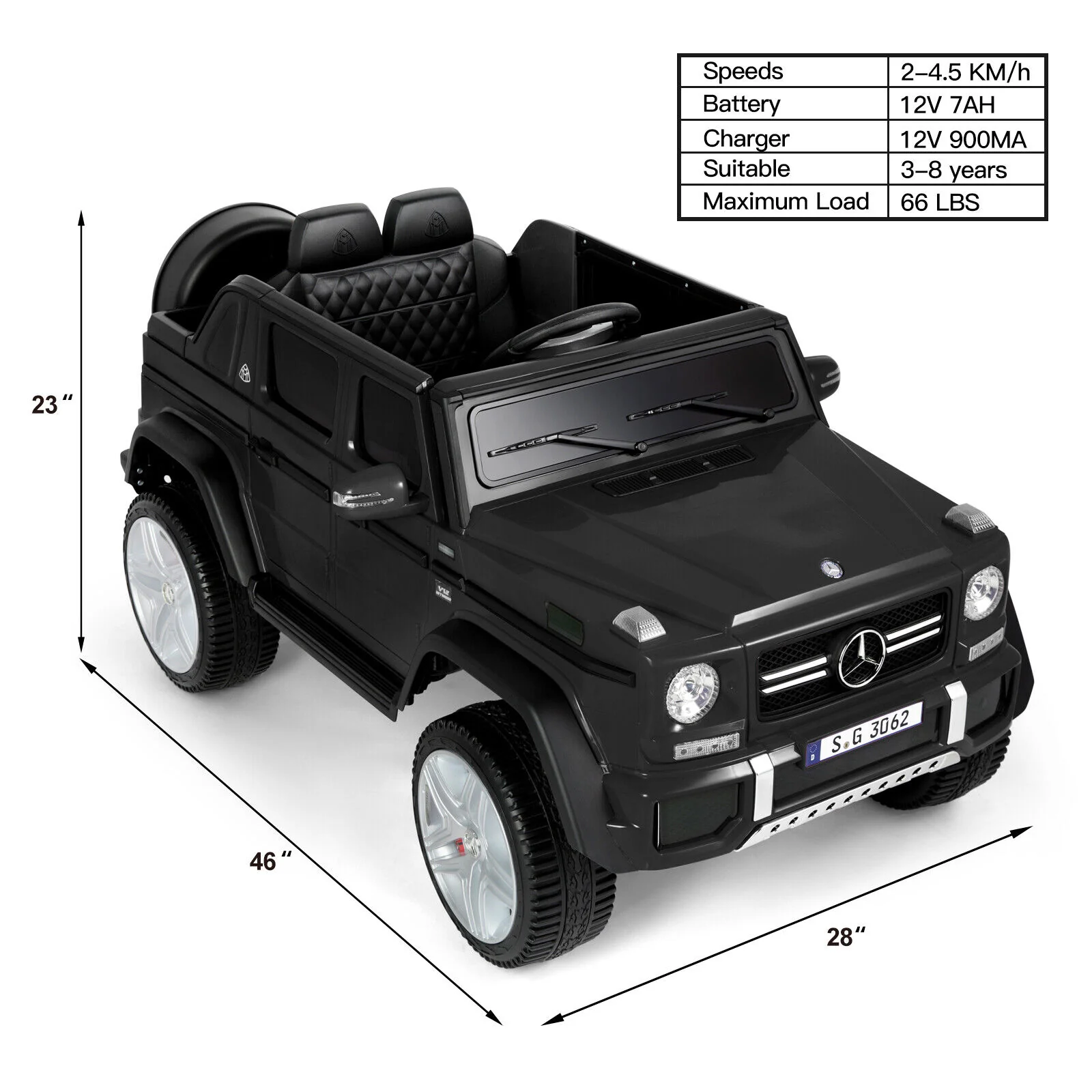 Mercedes-Benz Electric Ride-On Car for Kids with Lights, Music, and Remote Control - 12V - Image 2