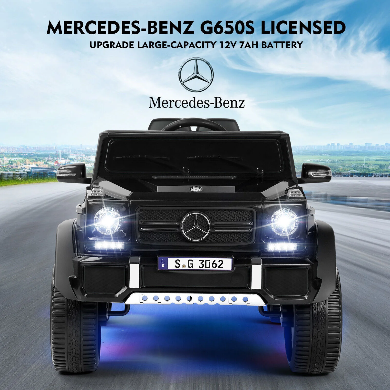 Mercedes-Benz Electric Ride-On Car for Kids with Lights, Music, and Remote Control - 12V - Image 4